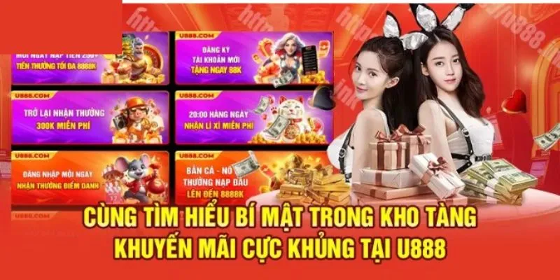 Nhận ngay lì xì đặc biệt khi đăng nhập vào nhà cái U888